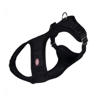 Мягкая шлейка для собак Trixie Soft нейлоновая черная