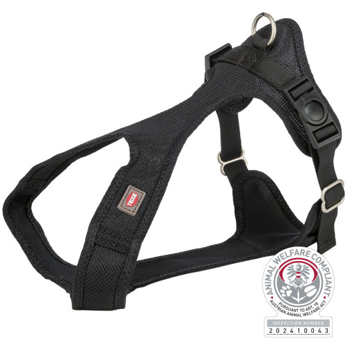 М'яка шлея для собак Trixie Soft нейлонова чорна