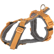 Шлея для собак Trixie Premium трекінгова оранжево-сіра