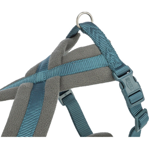 Шлея для собак Trixie Premium туристична синьо-зелена
