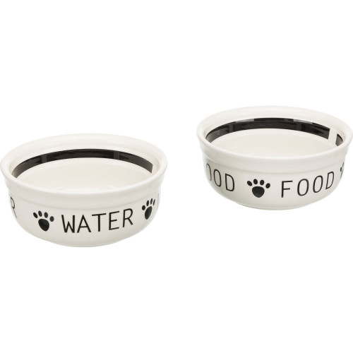 Двойная керамическая миска Trixie Eat on Feet на подставке