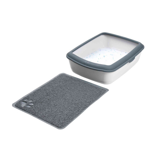 Коврик-лежак Trixie серый с лапкой