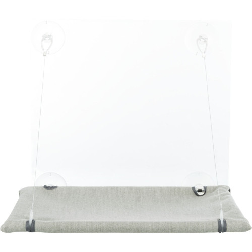 Лежак Trixie для окна велюровый серый 50×30 см