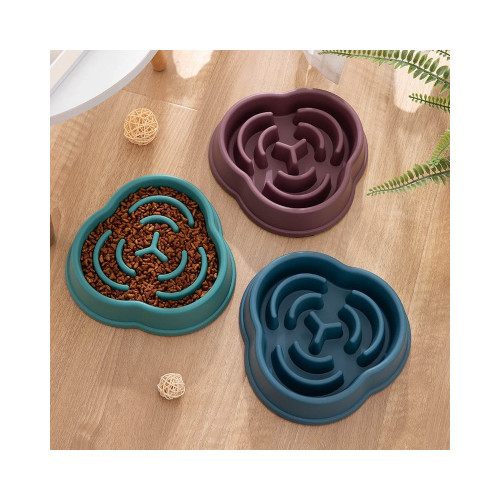 Миска-лабиринт WahoPet для медленного кормления собак зелёная