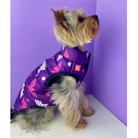 Куртка для собак Collar WAUDOG Clothes фіолетова з малюнком "Диво-жінкі"