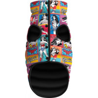 Куртка-жилет для собаки WAUDOG Clothes розового цвета" с принтом "Чудо-женщина"