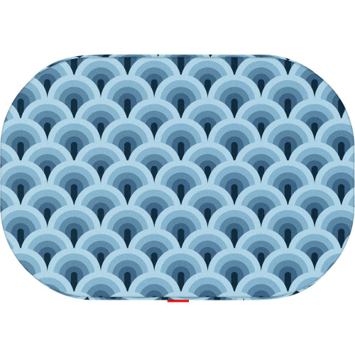 Лежанка для собак со сменным чехлом WAUDOG Relax с рисунком "Волны"