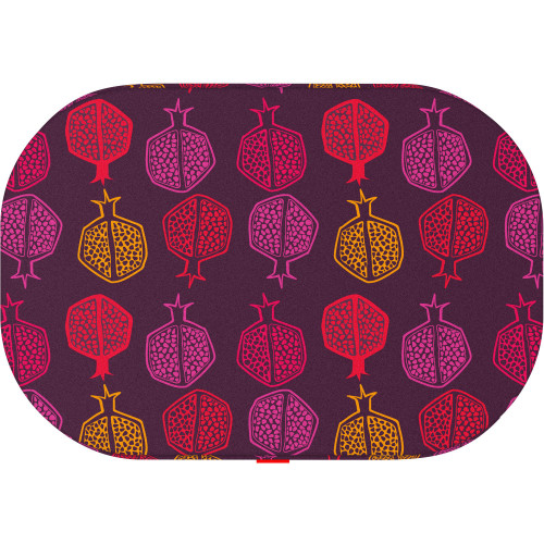 Лежанка для собак со сменным чехлом WAUDOG Relax с рисунком "Гранат"