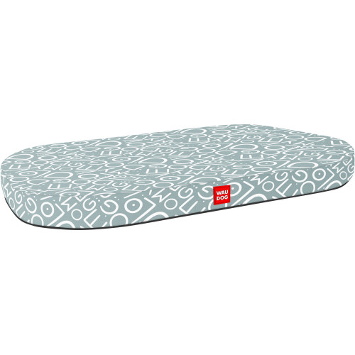 Лежанка для собак со сменным чехлом WAUDOG Relax с рисунком "Я люблю свою собаку"