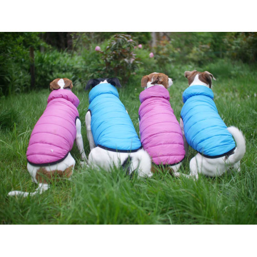 Жилетка для собак AiryVest розово-фиолетовая двусторонняя