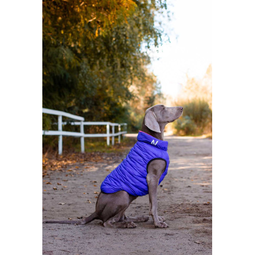 Жилетка для собак AiryVest розово-фиолетовая двусторонняя