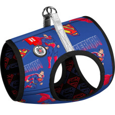 М'яка шлея для собак WAUDOG Clothes малюнок "Сила Супермена" з QR паспортом