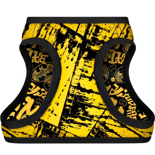 Мягкая шлея для собак WAUDOG Clothes рисунок "Бэтмен эскиз" с QR паспортом