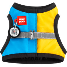 М'яка шлея для собак WAUDOG Clothes "Colors of Freedom" з QR паспортом