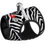Мягкая шлея для собак WAUDOG Clothes рисунок "Зебра" с QR паспортом