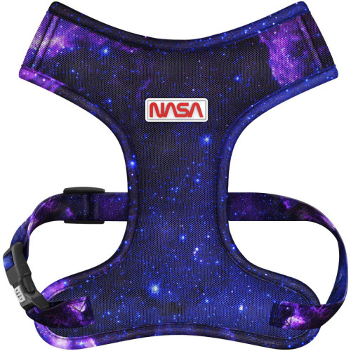 Шлея для собак дихаюча WAUDOG Mesh малюнок "NASA21" з QR паспортом