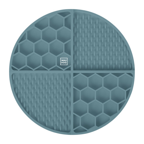 Коврик для медленного кормления собак WAUDOG Silicone, серый