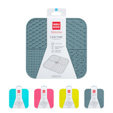 Килимок для злизування для собак WAUDOG Silicone, сірий