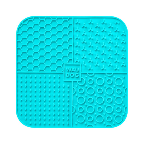 Коврик для лизания для собак WAUDOG Silicone, голубой