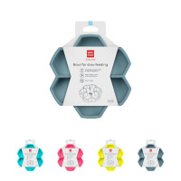 Миска для медленного кормления собак WAUDOG Silicone, серая