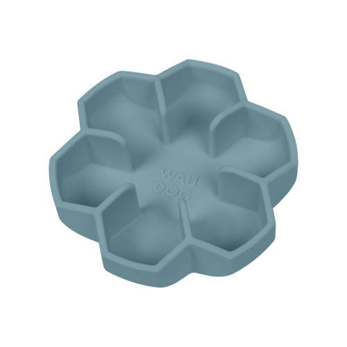 Миска для медленного кормления собак WAUDOG Silicone, серая