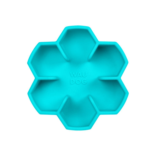 Миска для медленного кормления собак WAUDOG Silicone, голубая