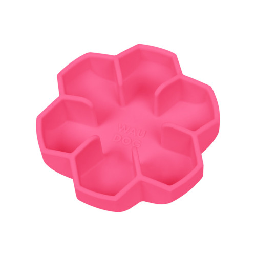 Миска для медленного кормления собак WAUDOG Silicone, розовая