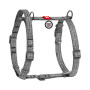Шлея для собак с ручкой анатомическая Н-образная WAUDOG Re-cotton Серая