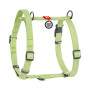 Шлея для собак с ручкой анатомическая Н-образная WAUDOG Re-cotton Салатовая