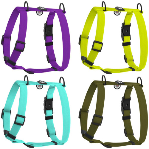 Шлея для собак водостійка WAUDOG Magnet колір "Лимонний"