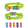 Нашийник для собак WAUDOG Waterproof з пластиковою пряжкою-фастекс салатового кольору