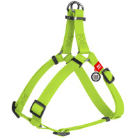 Шлея для собак водостойкая WAUDOG Waterproof с металлическим фастексом "Салатовая"
