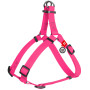 Шлея для собак водостійка WAUDOG Waterproof з металевим фастексом "Рожева"