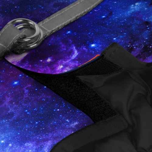 Мягкая шлея для собак WAUDOG Clothes рисунок "NASA21" с QR паспортом