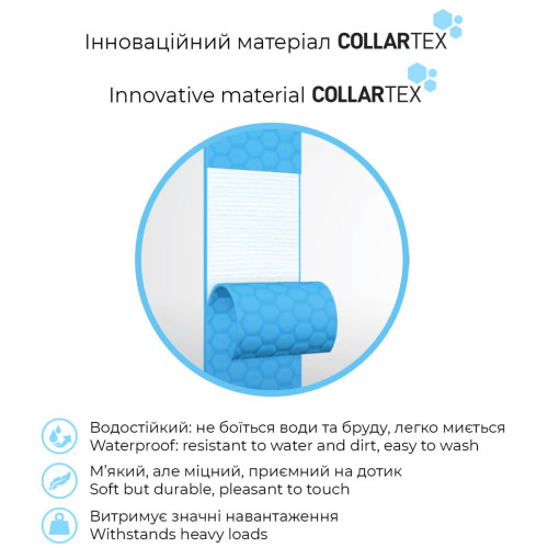 Шлея для собак Н-образная светоотражающая WAUDOG Waterproof цвет "Серый"