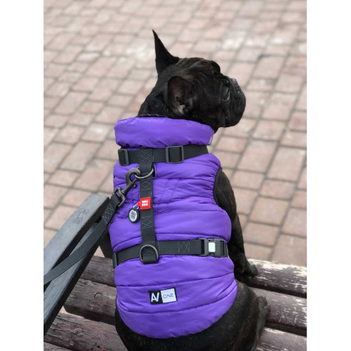 Шлея для собак Н-образная водостойкая WAUDOG Waterproof цвет "Черный"