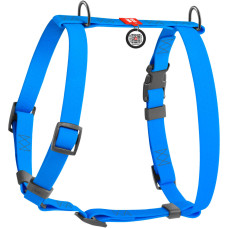 Шлея для собак Н-образная водостойкая WAUDOG Waterproof цвет "Голубой"