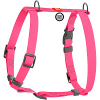 Шлея для собак Н-образная водостойкая WAUDOG Waterproof цвет "Розовый"