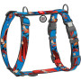Шлея для собак анатомічна H-подібна WAUDOG Nylon "Сила Супермена" з QR-паспортом