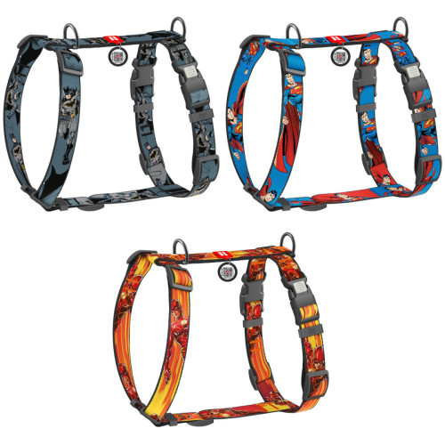 Шлея для собак анатомическая WAUDOG Nylon "Скорость Флеша" с QR-паспортом