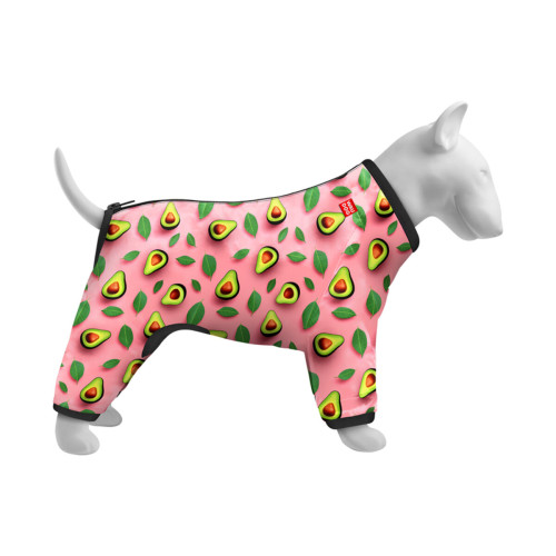 Вітровка для собак WAUDOG Clothes, малюнок "Авокадо на рожевому"