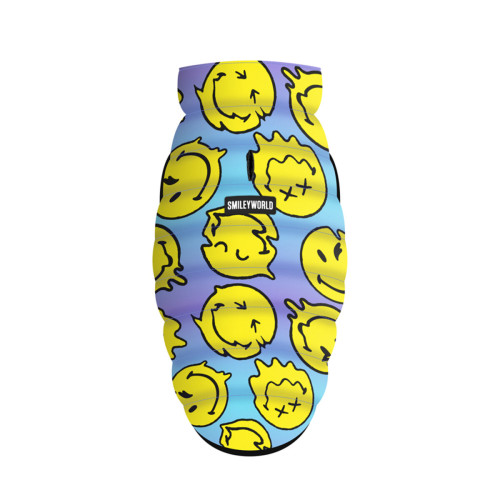 Курточка для собак WAUDOG Clothes рисунок «Смайлы на голубом»