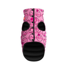 Курточка для собак WAUDOG Clothes рисунок «Смайлы на розовом»