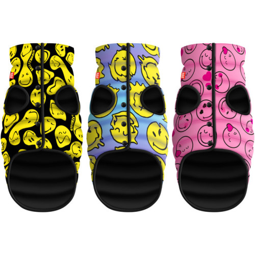 Курточка для собак WAUDOG Clothes рисунок «Смайлы на голубом»