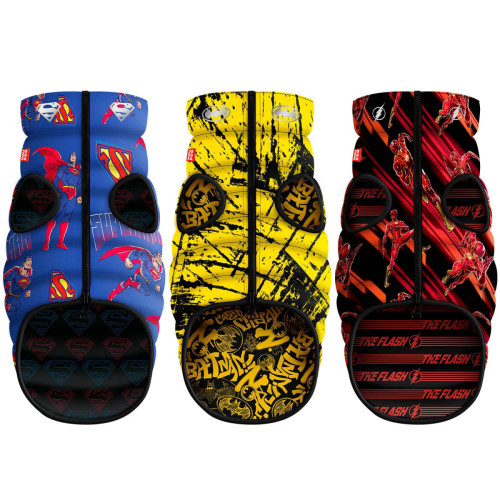 Курточка для собак WAUDOG Clothes двусторонняя, рисунок "Сила Супермена"