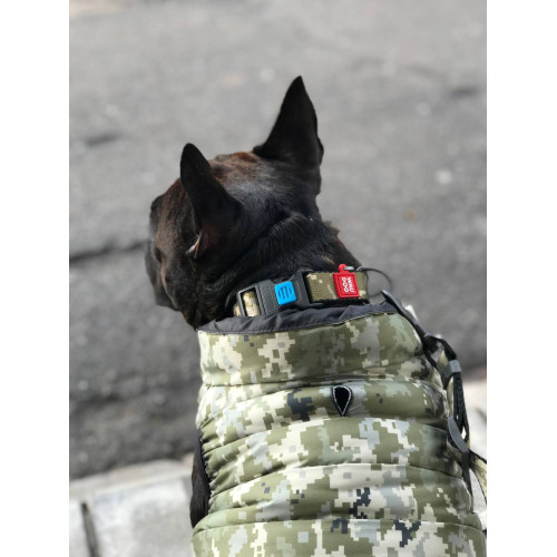 Куртка-жилет для собак WAUDOG Clothes Милитари камуфляж