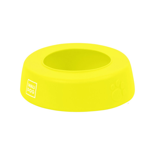 Миска-непроливайка для собак WAUDOG Silicone, желтая