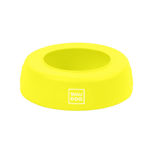 Миска-непроливайка для собак WAUDOG Silicone, желтая