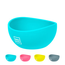 Миска для собак WAUDOG Silicone, голубая