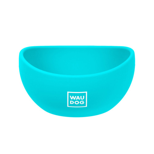 Миска для собак WAUDOG Silicone, голубая